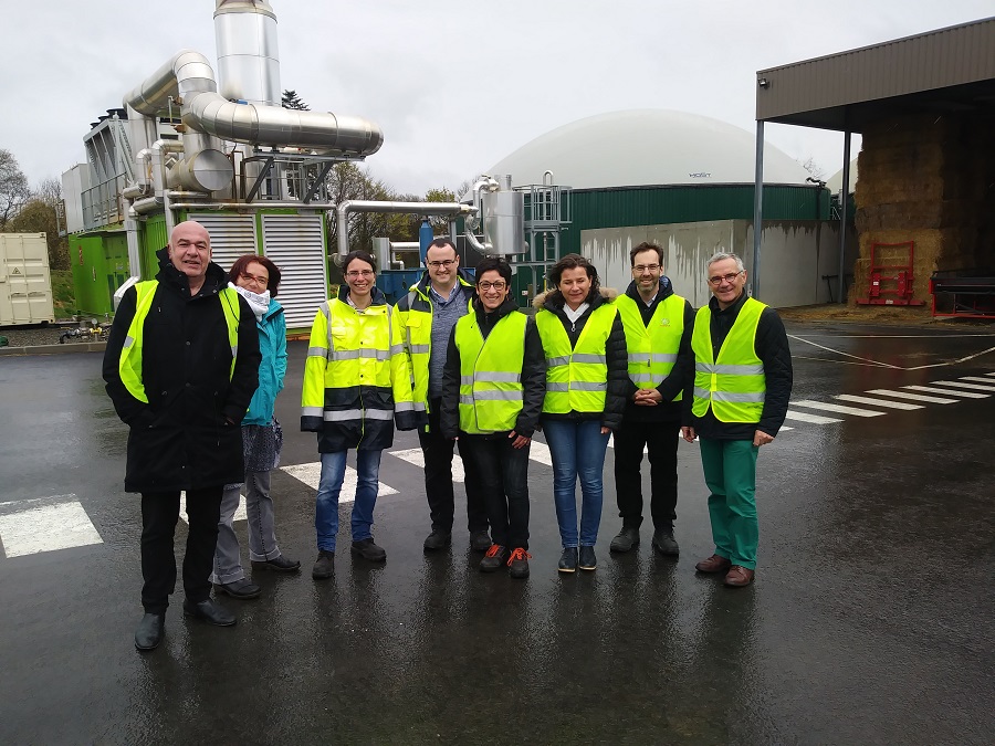 Visite site de méthanisation par le GT de B2E