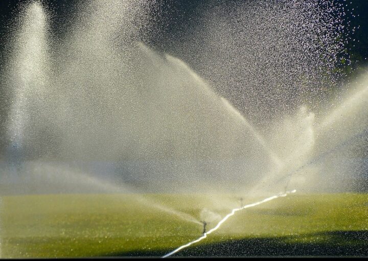 irrigation terrain de foot