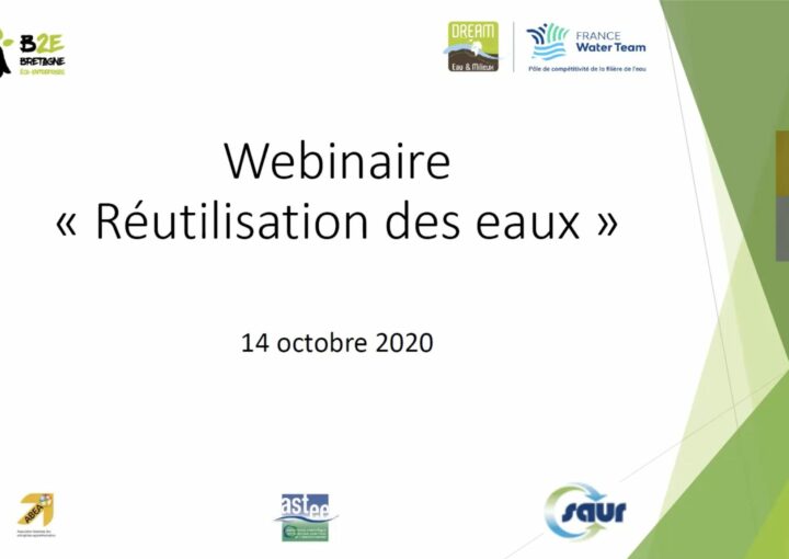 Webinaire Réutilisation des Eaux Usées - Bretagne Eco Entreprises