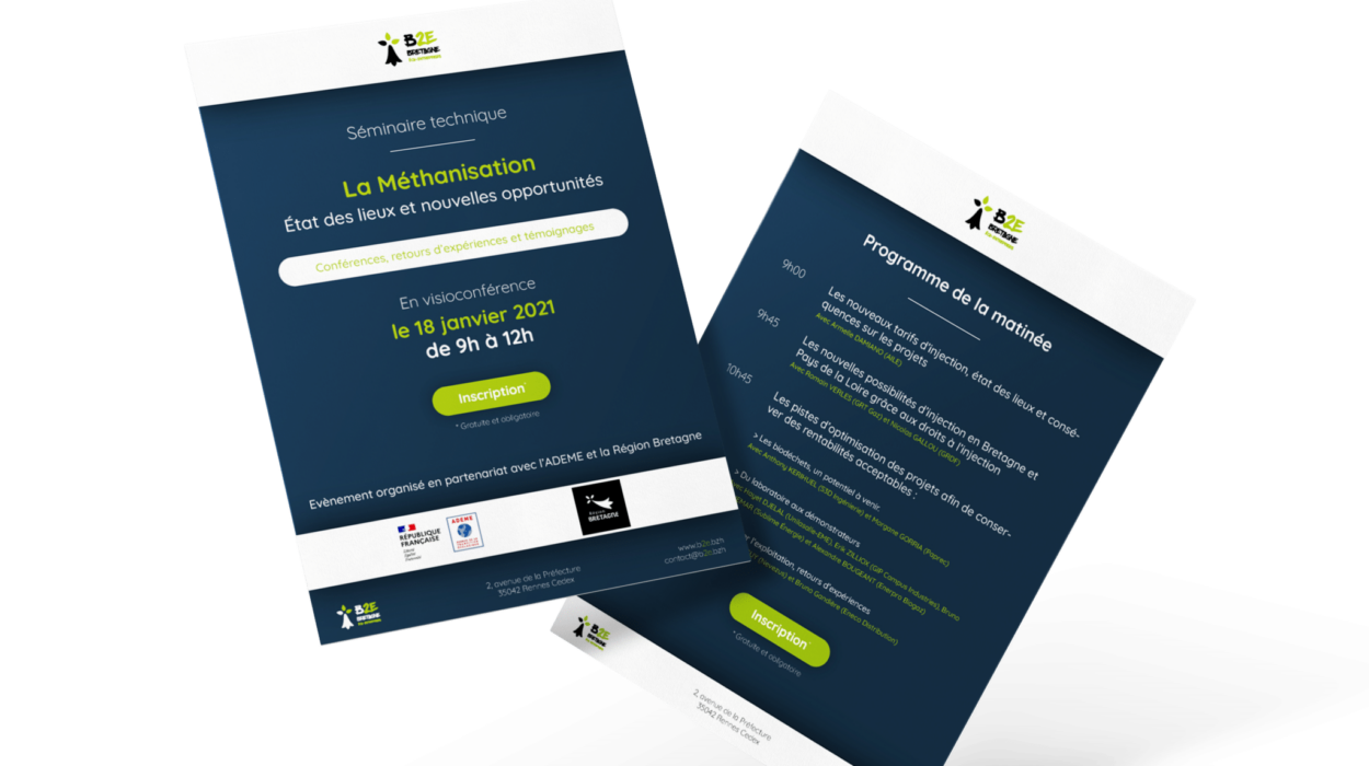 Invitation séminaire technique Méthanisation B2E