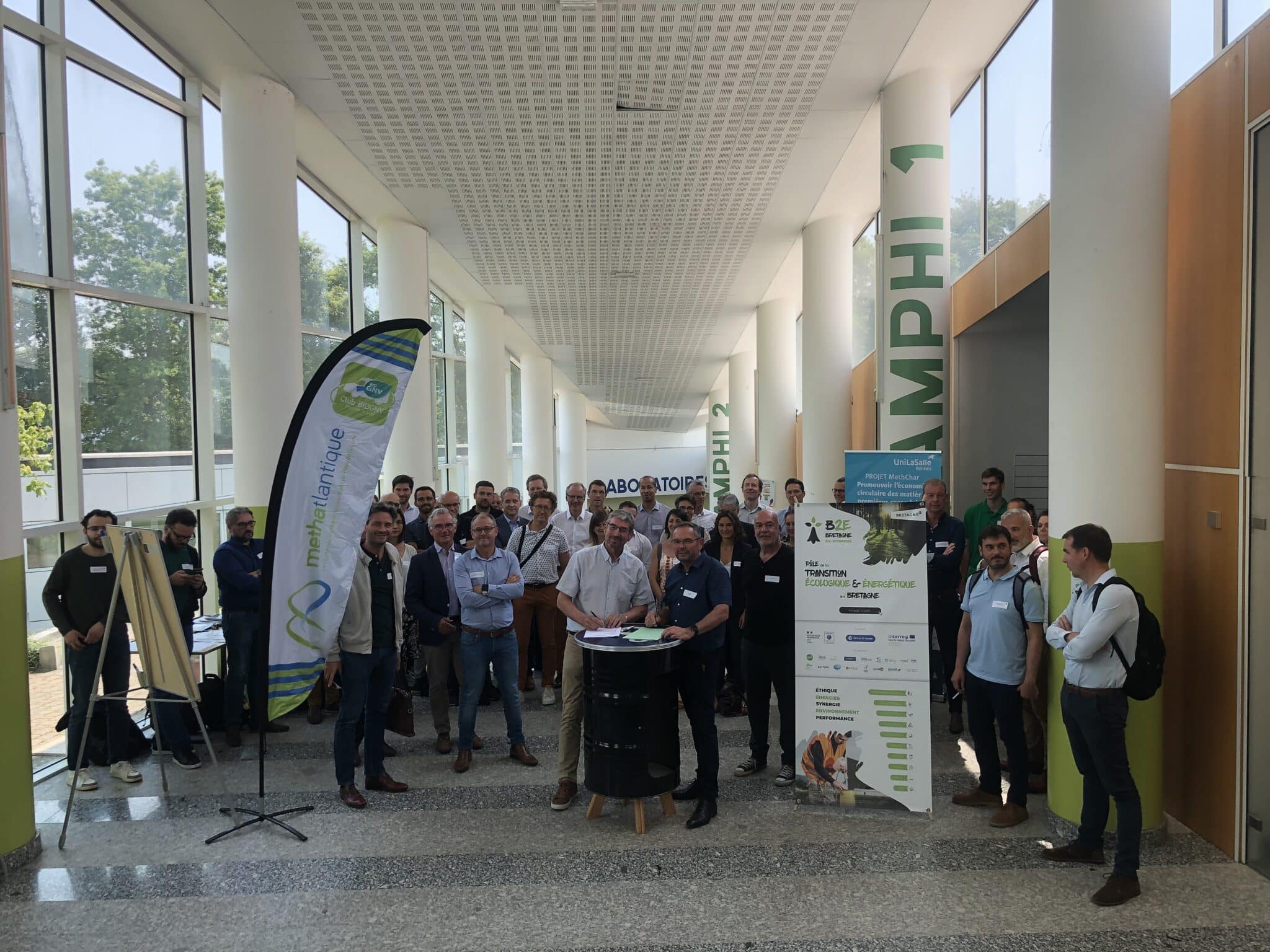 Signature du partenariat Méthatlantique et B2E